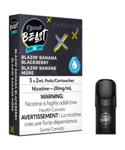 Flavour Beast Blazin' Banana Blackberry Iced Pods (20mg/mL)