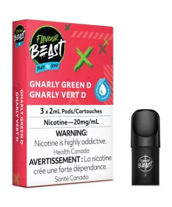 Flavour Beast Gnarly Green D (Green Dew) Iced Pods (20mg/mL)
