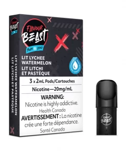 Flavour Beast Lit Lychee Watermelon Iced Pods (20mg/mL)