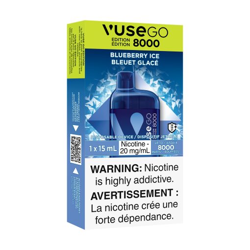 VUSE GO Edition 8000 - Blueberry Ice (20mg/mL) - Image 2