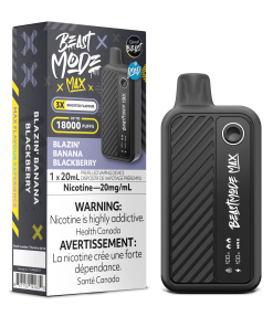 Beast Mode Max 18K Puffs- Blazin' Banana Blackberry (20mg/mL)