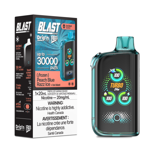 Drip'n Fasta Blast 30K - Peach Blue Razz Ice