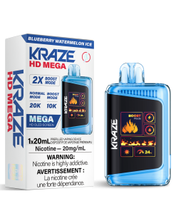 Kraze HD Mega 20K - Blueberry Watermelon Ice