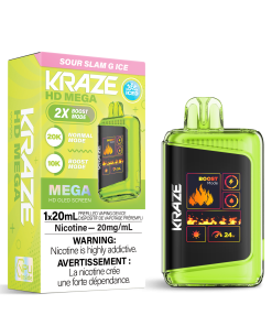 Kraze HD Mega 20K - Sour Slam G Ice