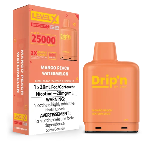 Level X Drip'n G2 Boost - Mango Peach Watermelon
