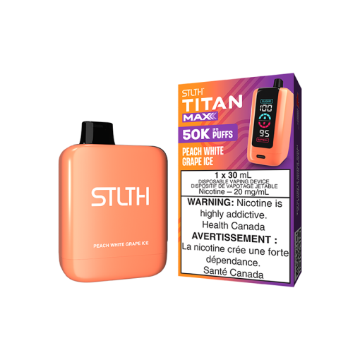 STLTH TITAN MAX 50K - Peach White Grape Ice